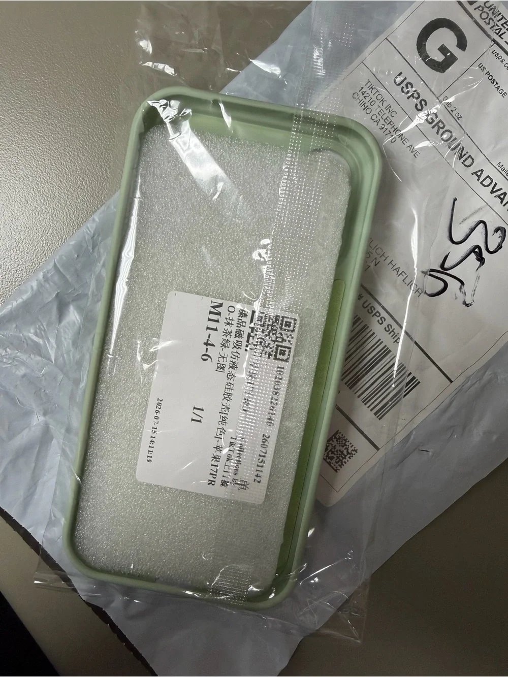 Apple Silicone MagSafe Case in Light Green